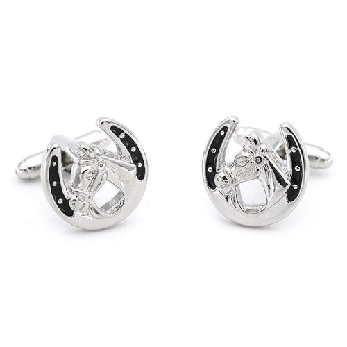 Lucky Horseshoe Cufflinks Cufflinks JayKirbyTies 