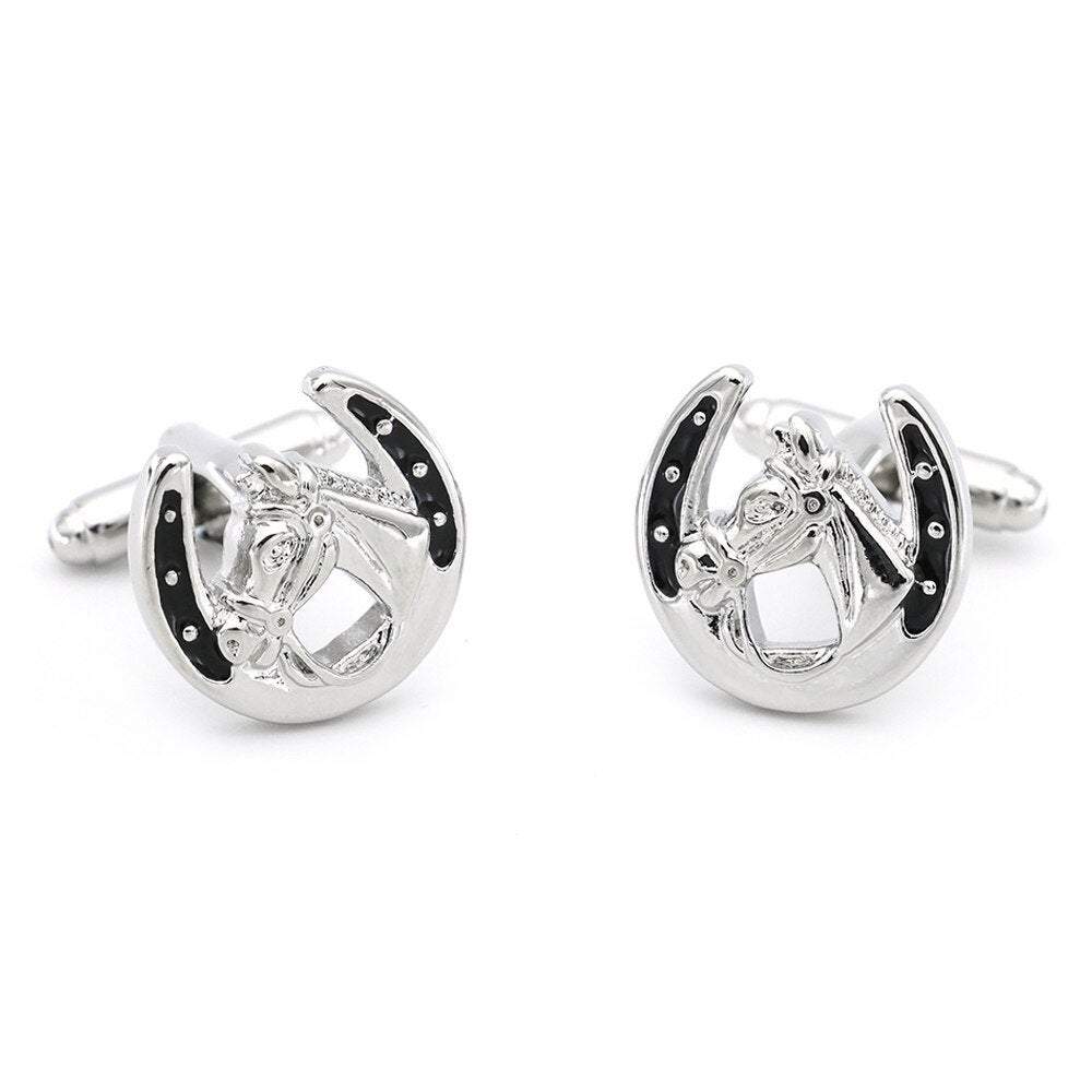 Lucky Horseshoe Cufflinks Cufflinks JayKirbyTies 