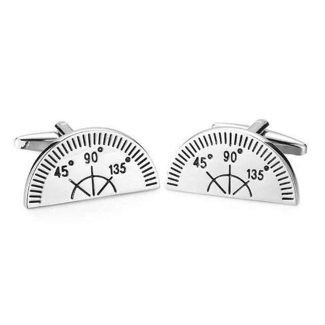 Maths Geek Protractor Cufflinks Cufflinks JayKirbyTies 