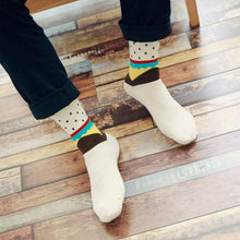 Load image into Gallery viewer, Men&#39;s cream white cotton socks Socks JayKirbyTies 