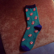 Load image into Gallery viewer, Men&#39;s rolling stones tongue lips pattern cotton socks Socks JayKirbyTies 