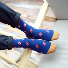 Load image into Gallery viewer, Men&#39;s rolling stones tongue pattern cotton socks Socks JayKirbyTies 
