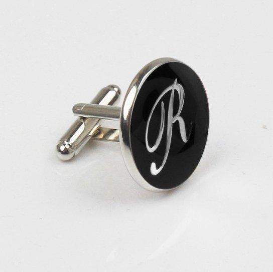 Mix & Match Initials: Letter R Cufflinks (single cufflink only) Cufflinks JayKirbyTies 