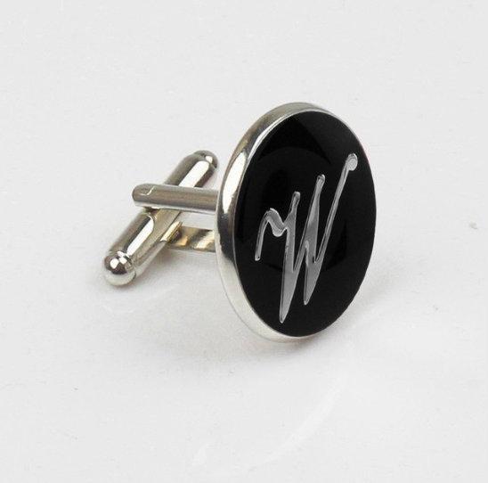 Mix & Match Initials: Letter W Cufflinks (single cufflink only) Cufflinks JayKirbyTies 