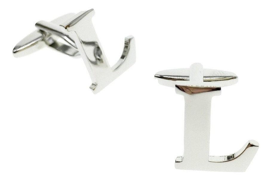 Mix & Match Initials: Silver Letter L Cufflinks Australia