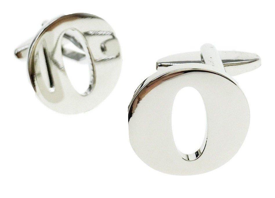 Mix & Match Initials: Silver Letter O Cufflinks (single cufflink only) Cufflinks JayKirbyTies 