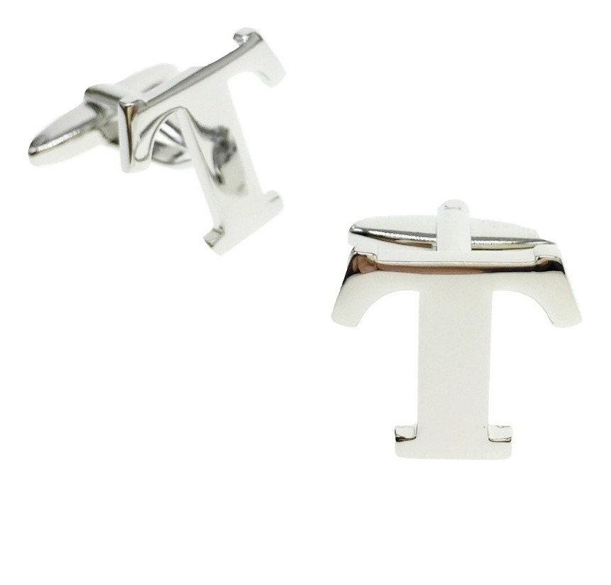 Mix & Match Initials: Silver Letter T Cufflinks Australia