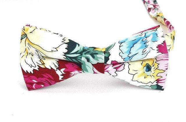 Multicolored Floral Bow Tie Bow Ties JayKirbyTies 