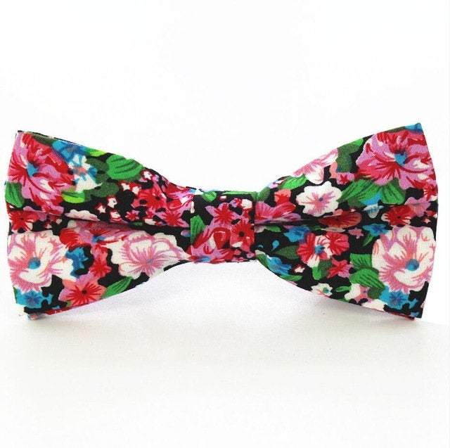 Multicolored Floral Bow Tie Bow Ties JayKirbyTies 
