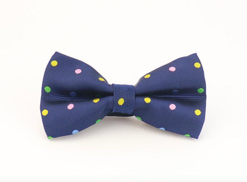 Multicolored Polka Dot Bow Tie Bow Ties JayKirbyTies 