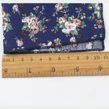 Load image into Gallery viewer, Navy Blue Floral Bow Tie &amp; Pocket Square Bow Tie + Square JayKirbyTies 