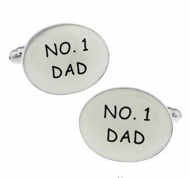 Number One Dad Cufflinks Cufflinks JayKirbyTies 