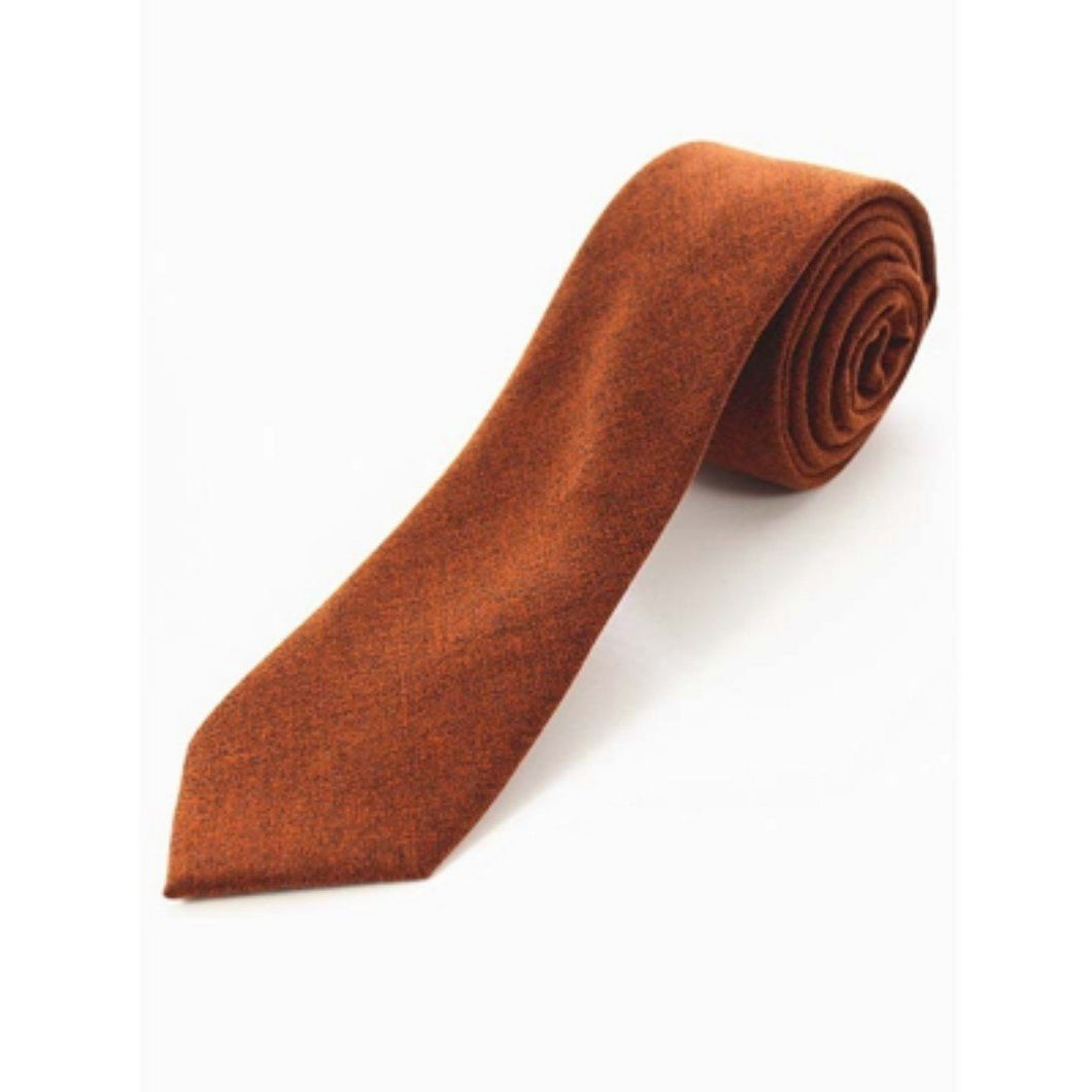 Orange Cashmere Skinny Tie Australia
