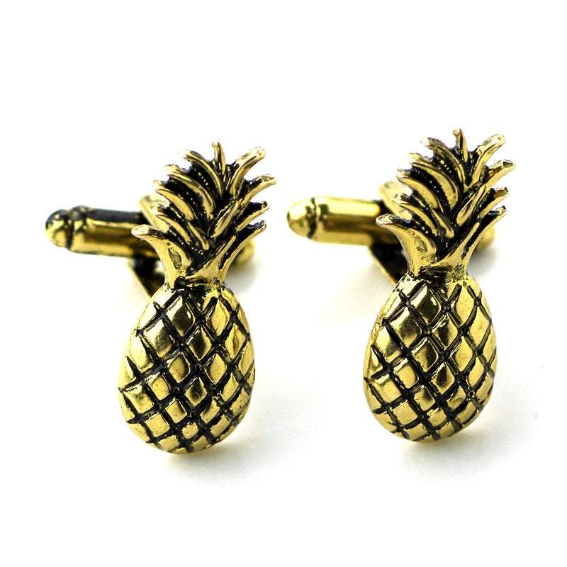 Pineapple Cufflinks Cufflinks JayKirbyTies 