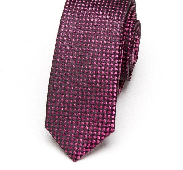 Pink Dotted Skinny Tie Neckties JayKirbyTies 