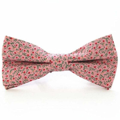 Pink Floral Bow Tie Bow Ties JayKirbyTies 