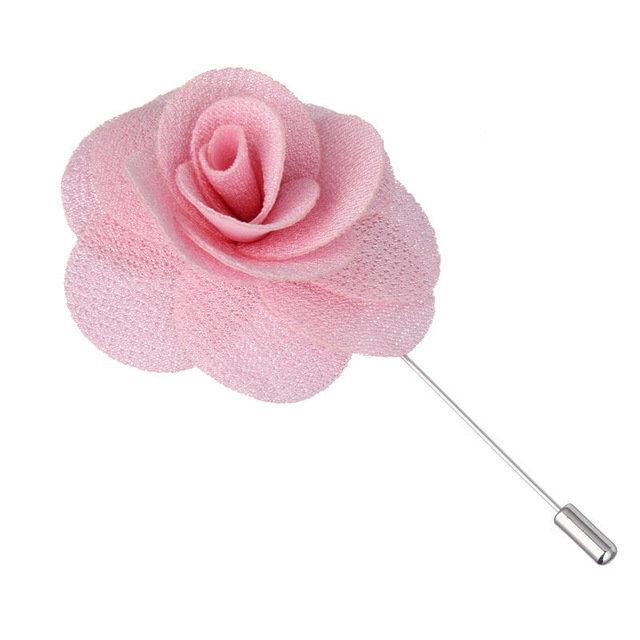 Pink Lapel Flower Lapel Flowers JayKirbyTies 