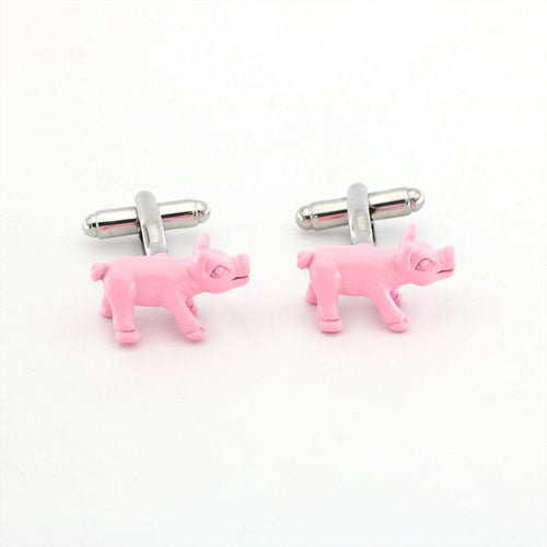 Pink Pig Cufflinks Cufflinks JayKirbyTies 