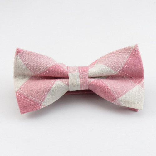 Pink Plaid Bow Tie Bow Ties JayKirbyTies 