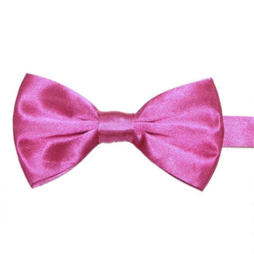 Pink Satin Bow Tie Bow Ties JayKirbyTies 