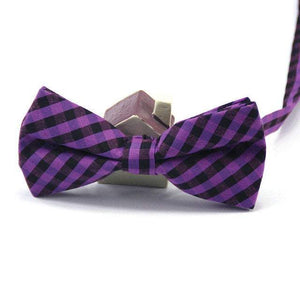 Purple Gingham Bow Tie Australia