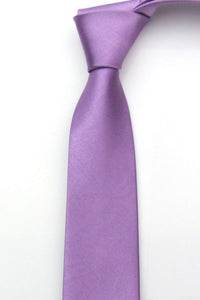 Purple Lilac Skinny Tie Neckties JayKirbyTies 