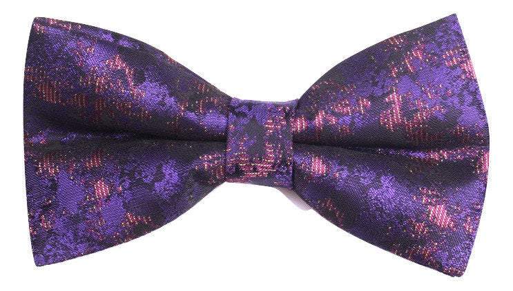 Purple Metallic Bow Tie Bow Ties JayKirbyTies 
