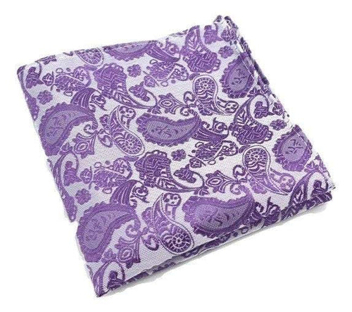 Purple Paisley Pocket Square Pocket Squares JayKirbyTies 