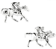 Load image into Gallery viewer, Racehorse Jockey Cufflinks Cufflinks JayKirbyTies 