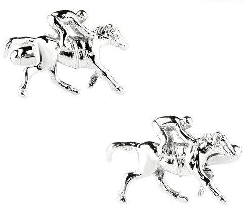 Racehorse Jockey Cufflinks Cufflinks JayKirbyTies 