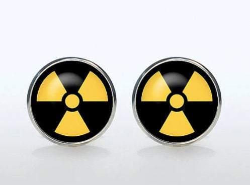 Radiation Symbol Cufflinks Cufflinks JayKirbyTies 