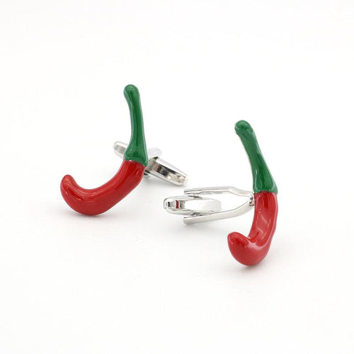 Red Chilli Pepper Cufflinks Cufflinks JayKirbyTies 