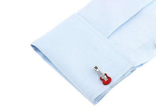 Load image into Gallery viewer, Red Electric Guitar Cufflinks Cufflinks JayKirbyTies 
