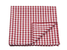 Load image into Gallery viewer, Red Gingham Pocket Square Pocket Squares JayKirbyTies 
