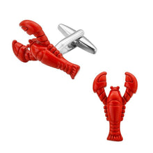 Load image into Gallery viewer, Red Lobster Cufflinks Cufflinks JayKirbyTies 