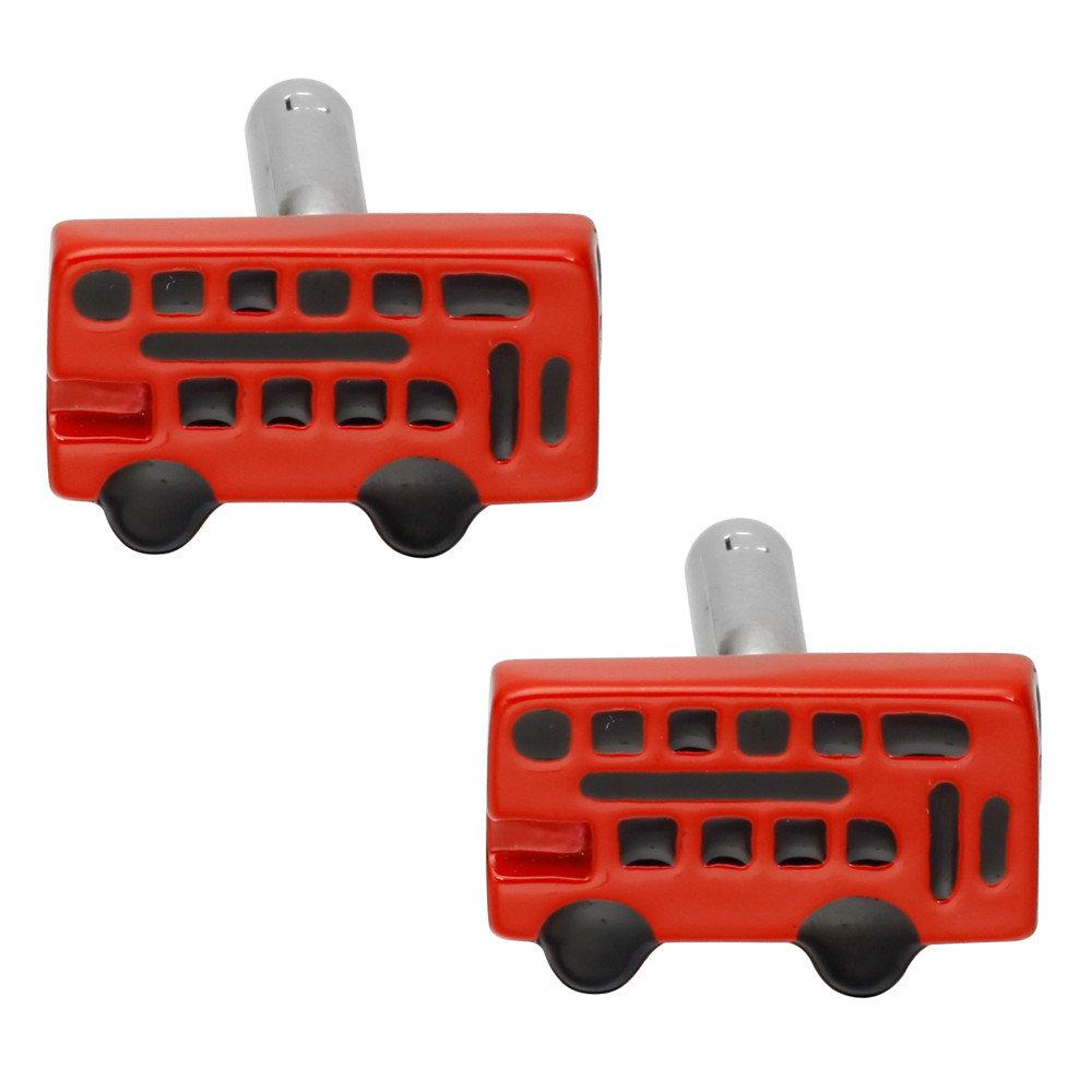 Red London Double Decker Bus Cufflinks Cufflinks JayKirbyTies 
