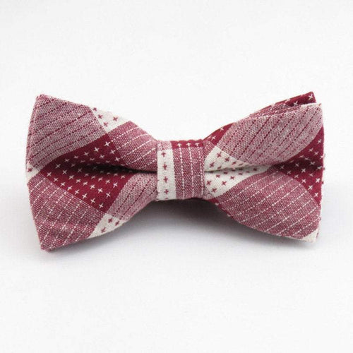 Red Plaid Bow Tie Bow Ties JayKirbyTies 