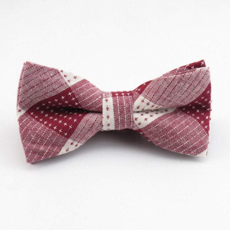 Red Plaid Bow Tie Bow Ties JayKirbyTies 