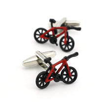 Load image into Gallery viewer, Red Racing Bicycle Cufflinks Cufflinks JayKirbyTies 