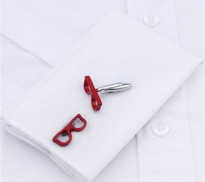 Red Spectacles Cufflinks Cufflinks JayKirbyTies 