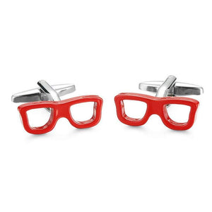 Red Spectacles Cufflinks Cufflinks JayKirbyTies 