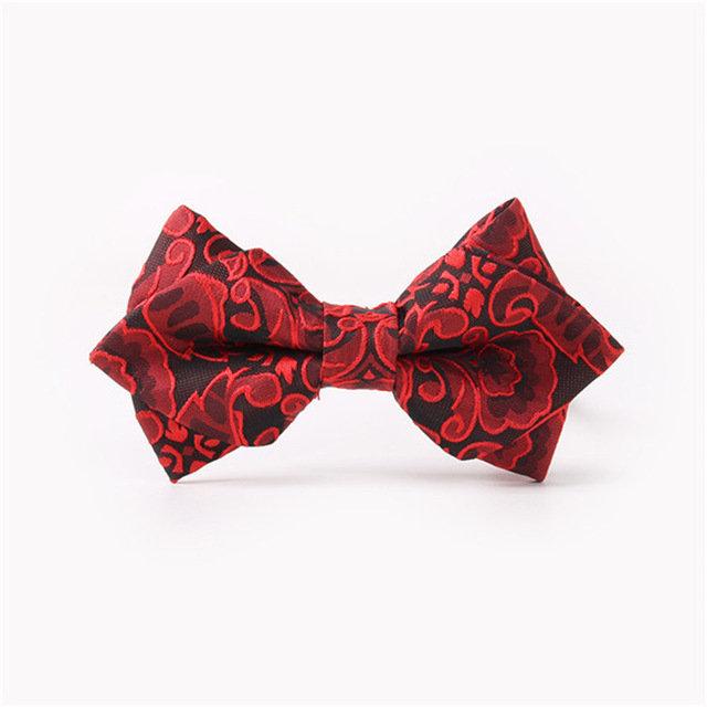 Red/Black Floral Bow Tie Australia