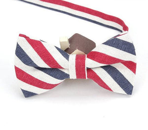 Red/White/Blue Striped Bow Tie Australia