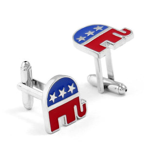 Republican GOP Elephant Cufflinks Cufflinks JayKirbyTies 