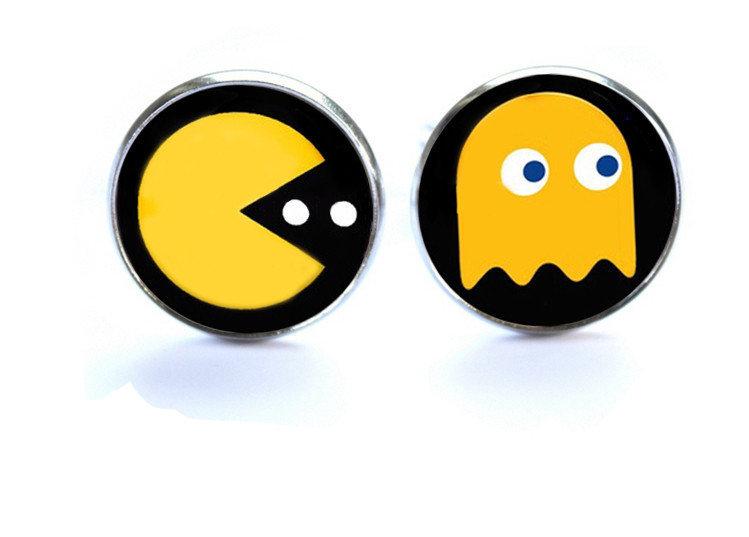 Retro Pac-Man Cufflinks Cufflinks JayKirbyTies 