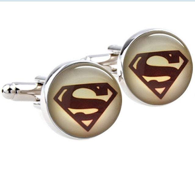 Retro Superman Cufflinks Cufflinks JayKirbyTies 