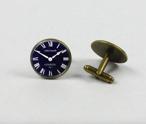 Roman Clockface Cufflinks Cufflinks JayKirbyTies 