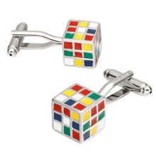 Load image into Gallery viewer, Rubik&#39;s Cube Cufflinks Cufflinks JayKirbyTies 