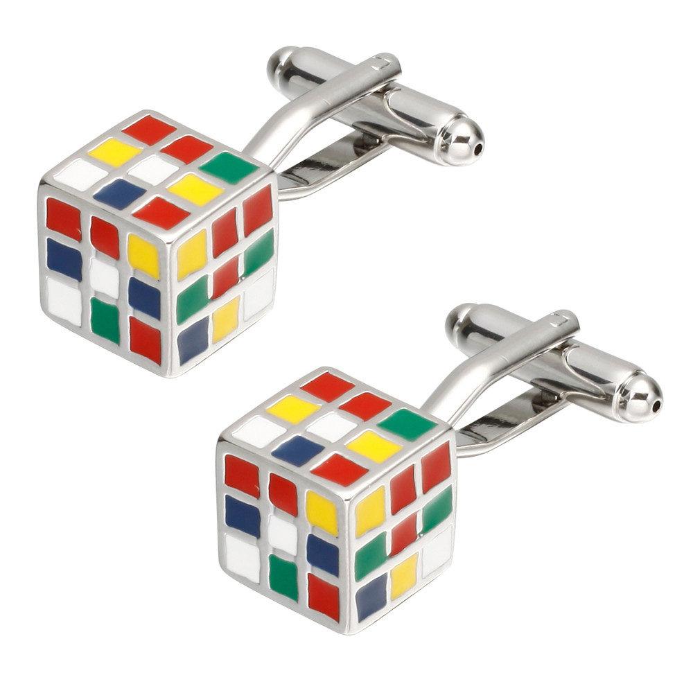 Rubik's Cube Cufflinks Cufflinks JayKirbyTies 