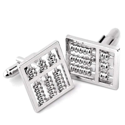 Silver Abacus Cufflinks Cufflinks JayKirbyTies 